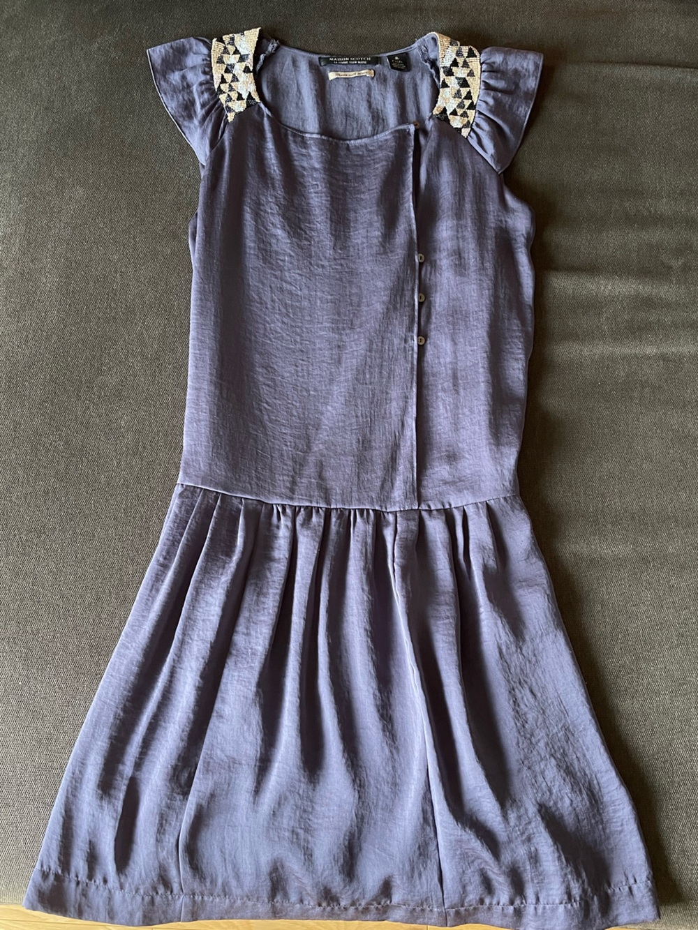 Scotch & Soda Lavender Tunic with Embellished Collar
